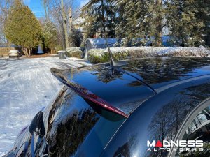 FIAT 500 ABARTH Rear Spoiler Extension - Carbon Fiber - Dark Red